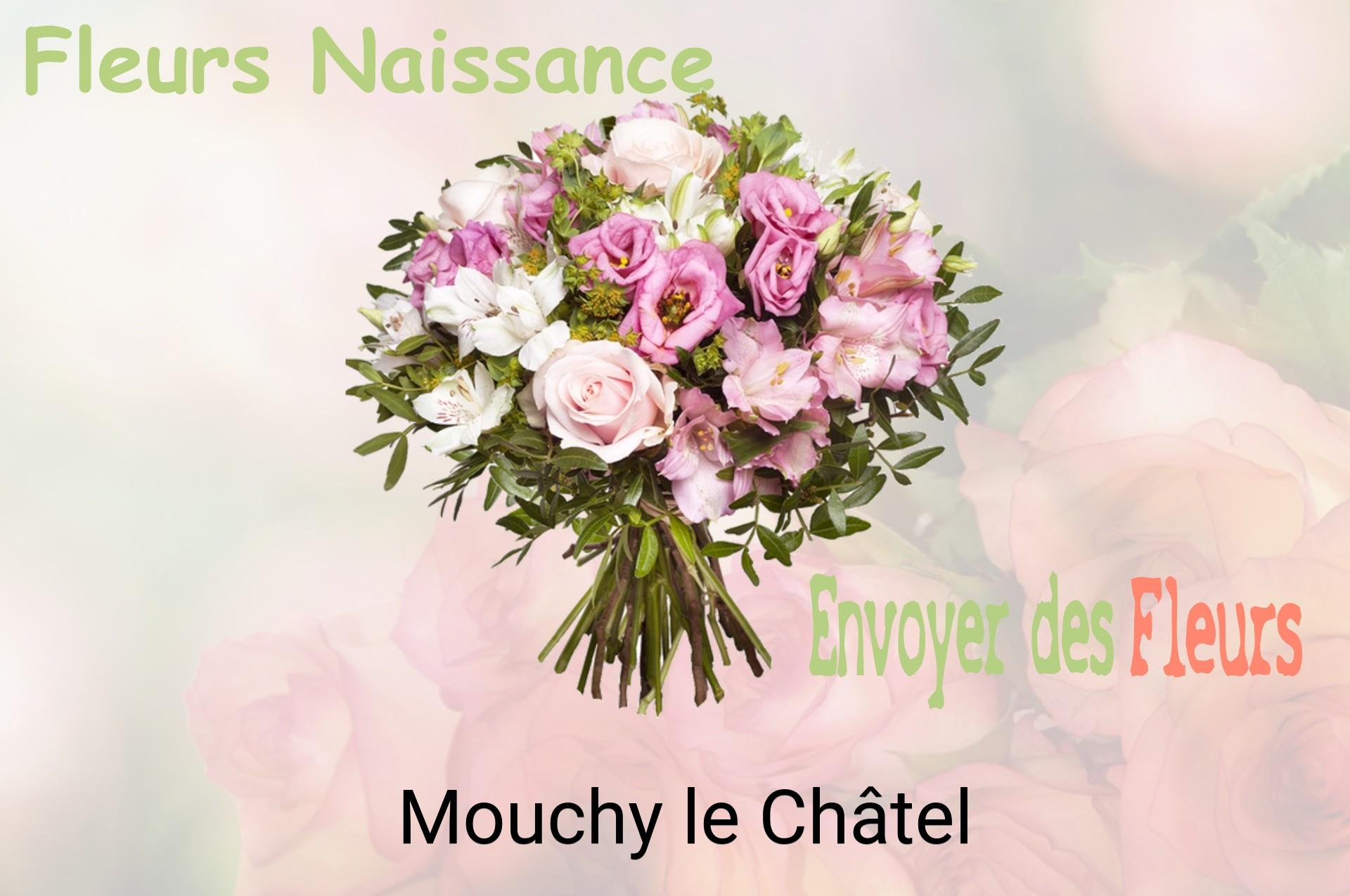 Bouquet de fleurs de naissance livré à Mouchy-le-Châtel