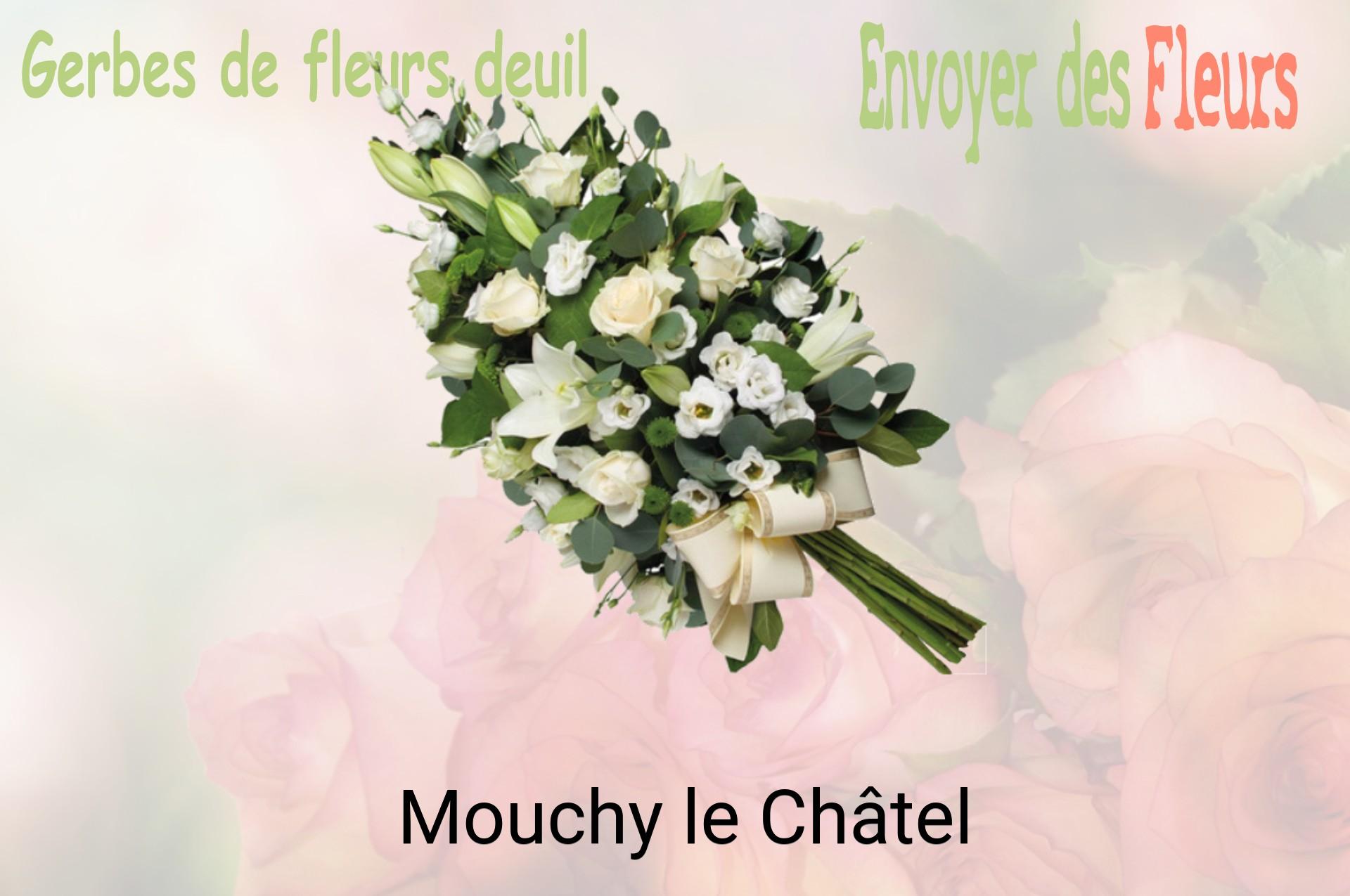 Gerbe de fleurs de deuil livrée à Mouchy-le-Châtel